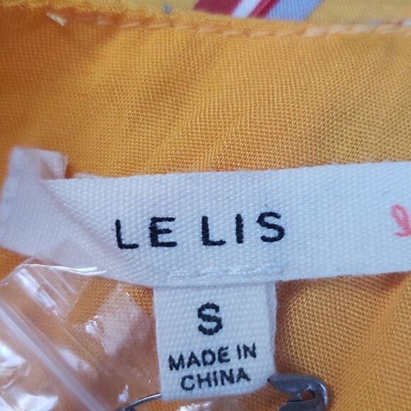 Striped orange & red romper tied waist - s… - Picture 4 of 4